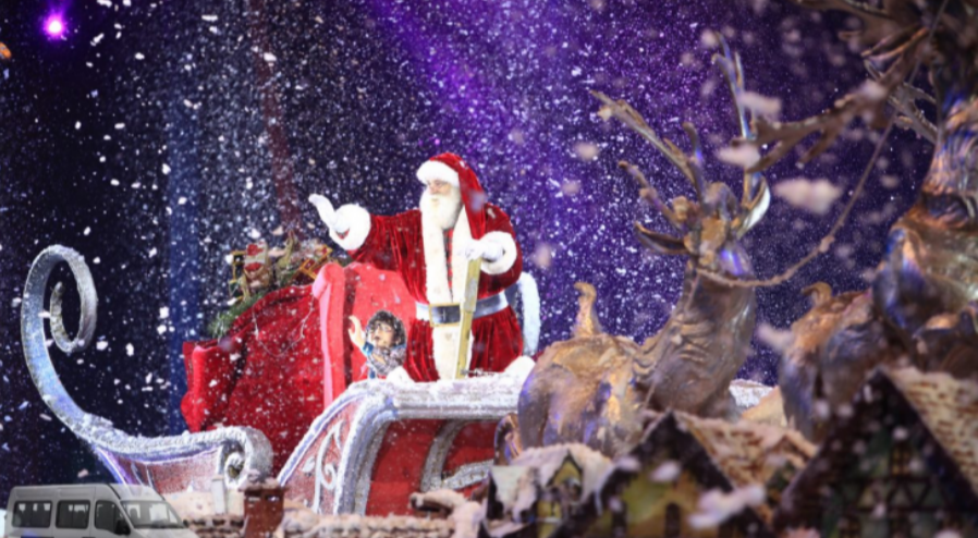 Vila de Natal com a presença do Papai Noel (foto: divulgação)